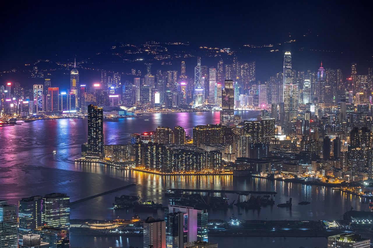 Hong Kong: skyscrapers